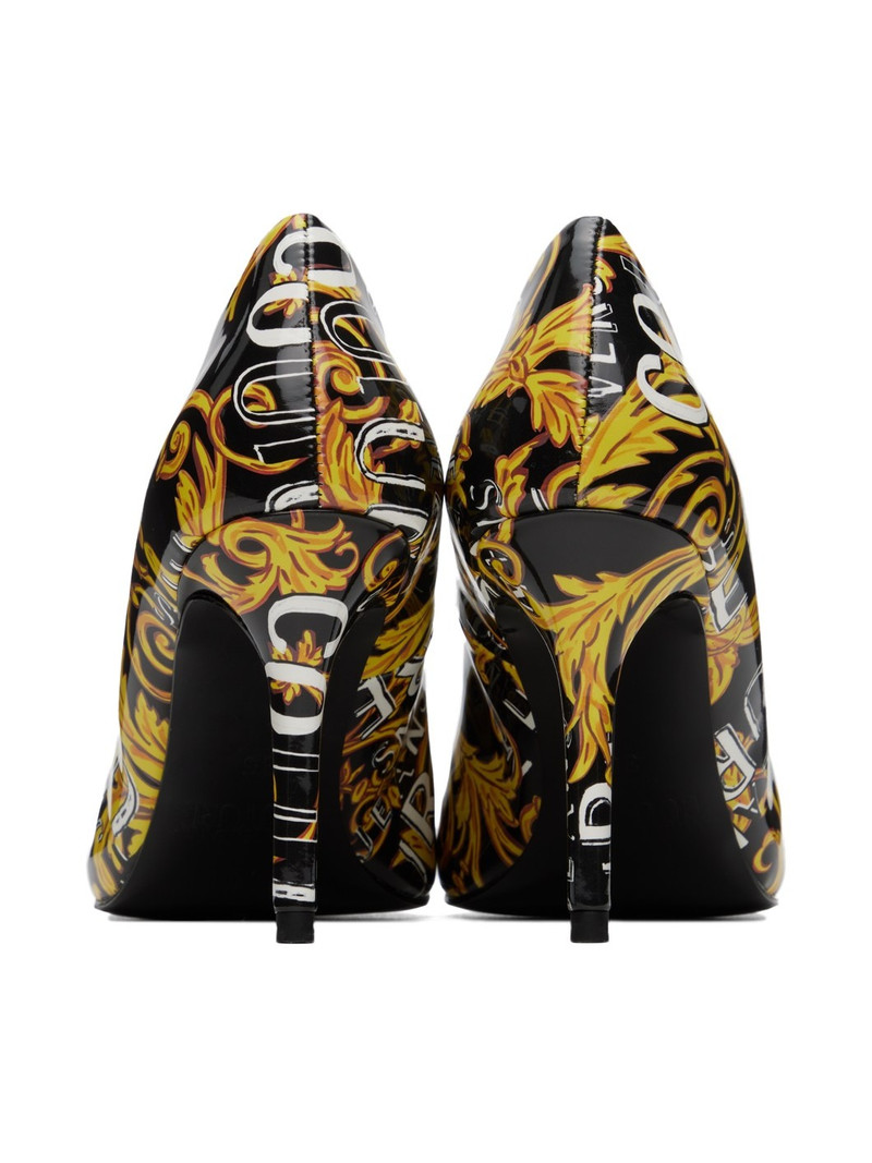 Black & Yellow Scarlett Heels 2