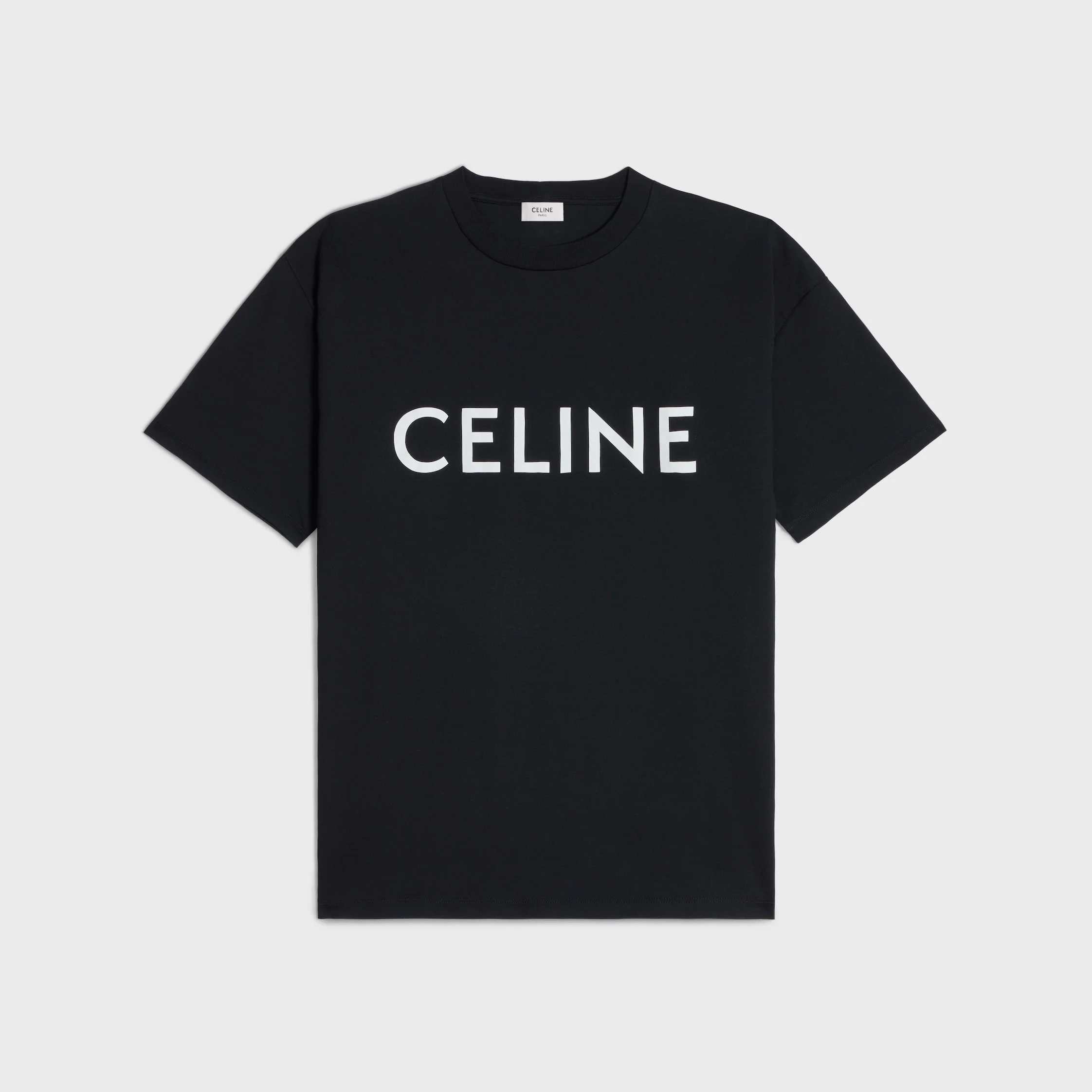 CELINE LOOSE T-SHIRT IN COTTON JERSEY - 1