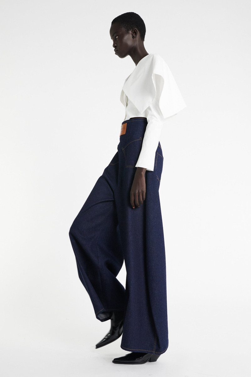 A.W.A.K.E. MODE ROUNDED BACK TO FRONT JEANS INDIGO RINSE WASH outlook