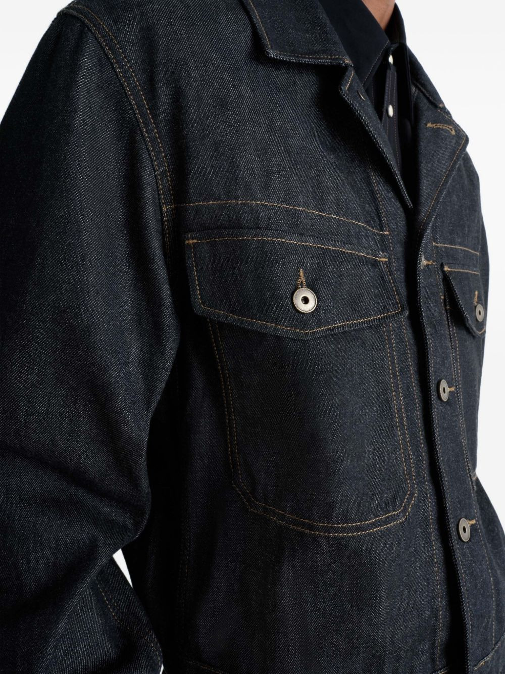 patch-pocket denim jacket - 5