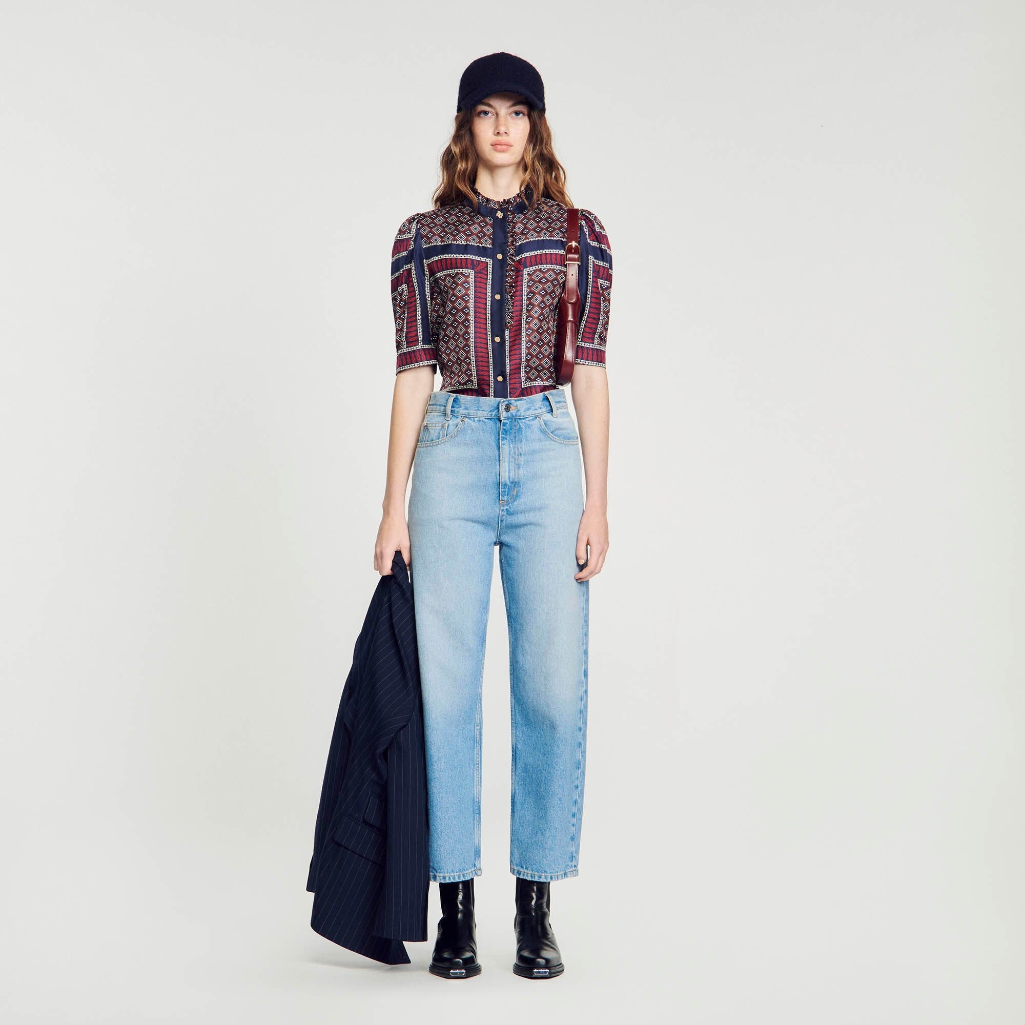 PATTERNED SILK SHIRT - 2