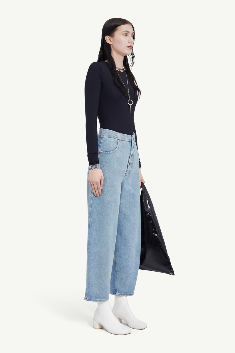 MM6 Maison Margiela Mid-rise cropped jeans outlook