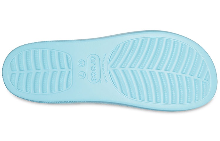 (WMNS) Crocs Classic Platform Slide 'Arctic' 208180-411 - 7