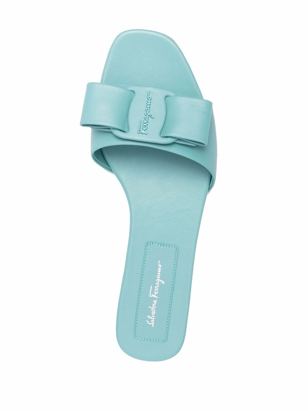 embossed bow-detail sandals - 4