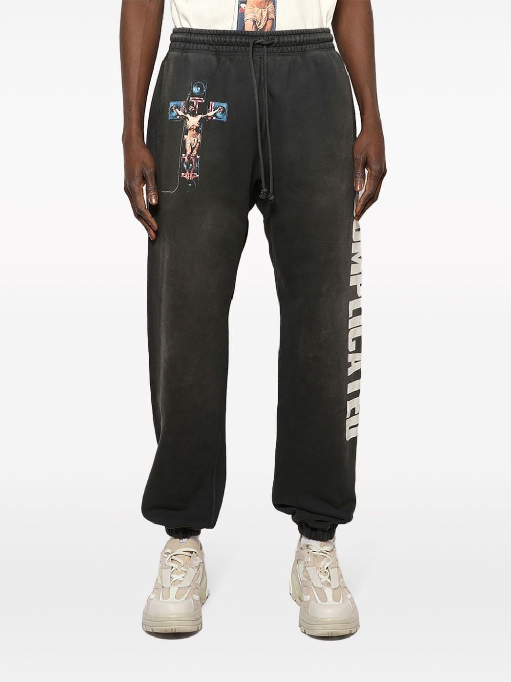 Complicated cotton track pants - 3