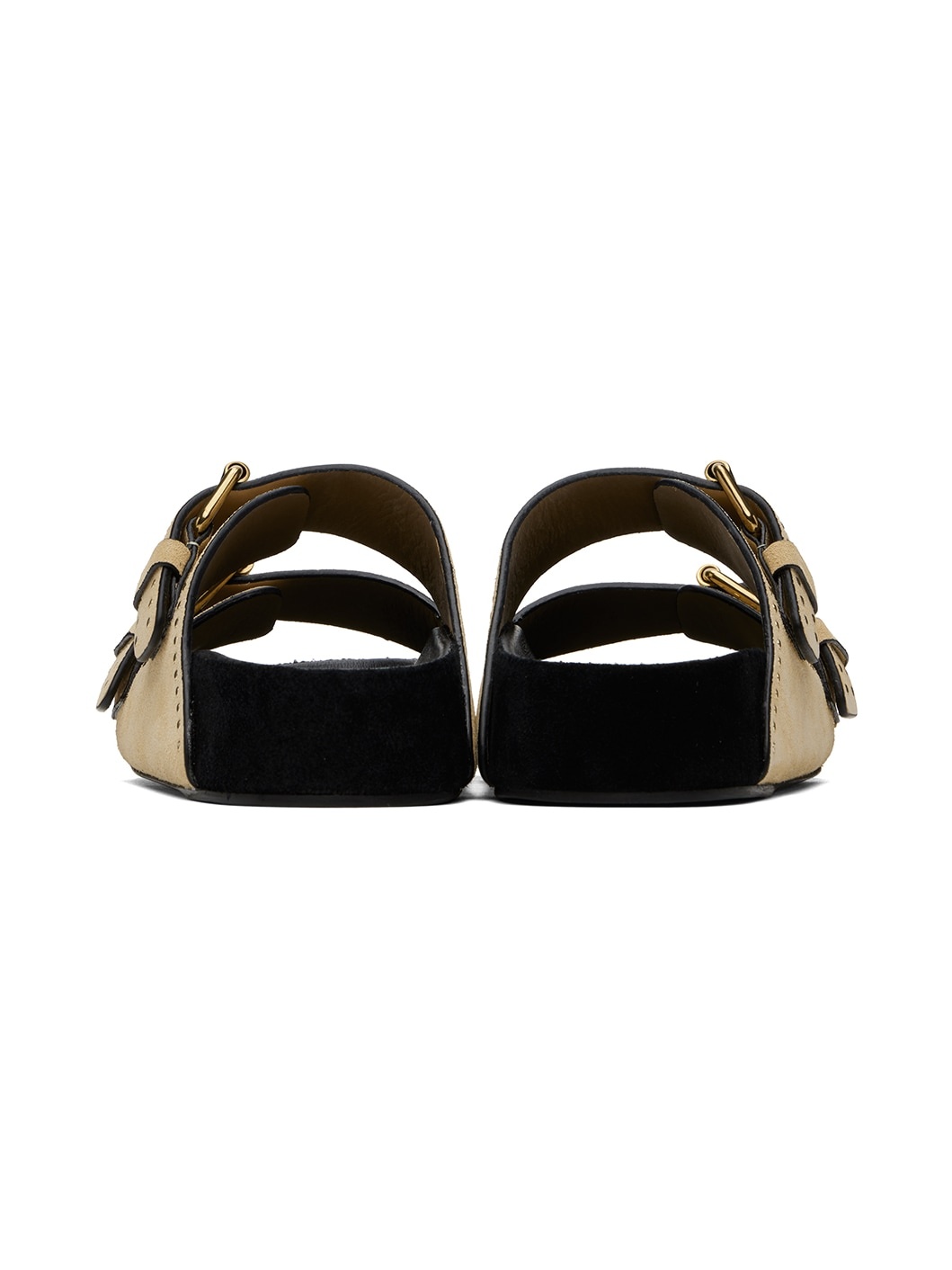 Beige Lennyo Buckle Sandals - 2