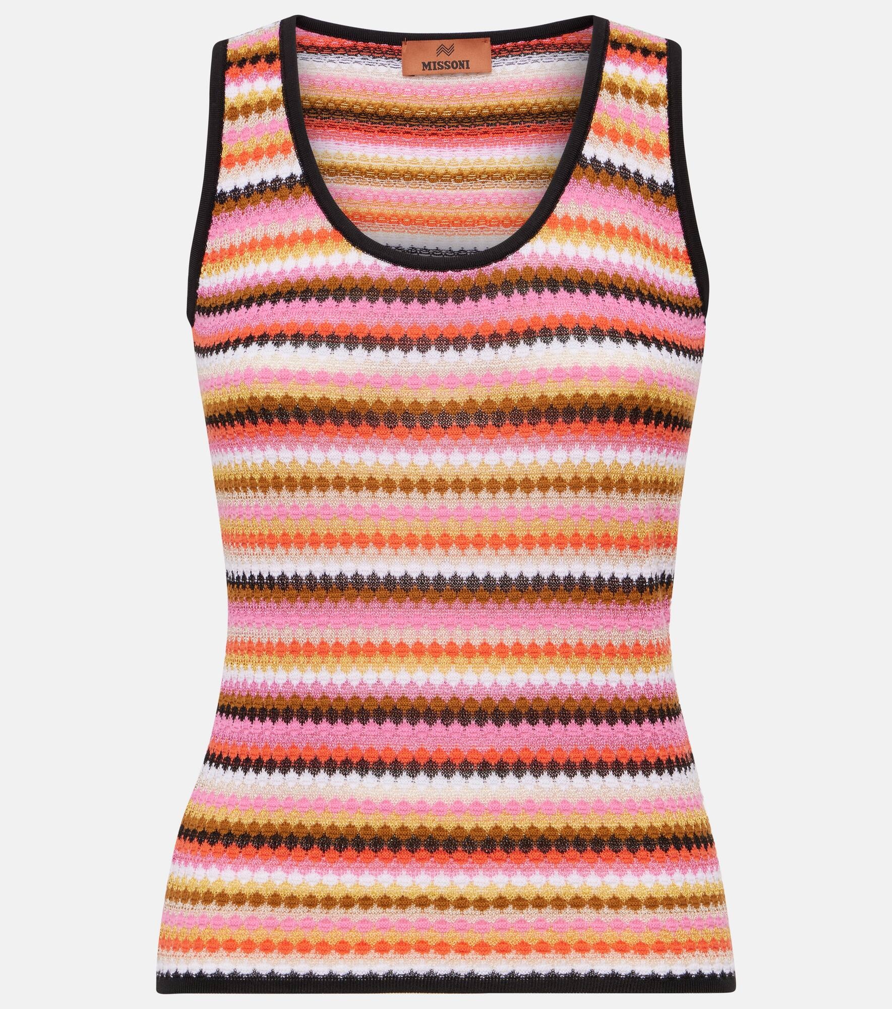 Cotton-blend tank top - 1