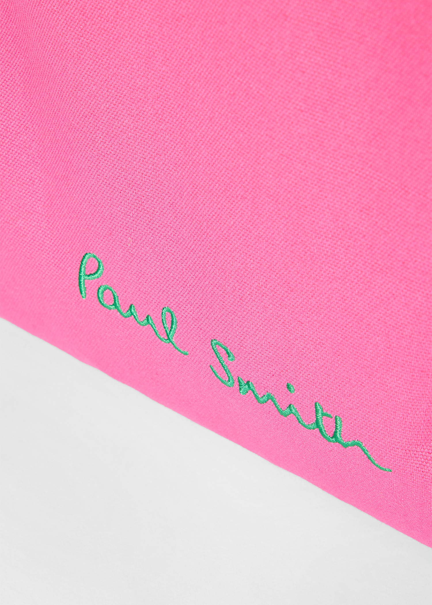 Pink Cotton-Canvas Quote Tote Bag - 5