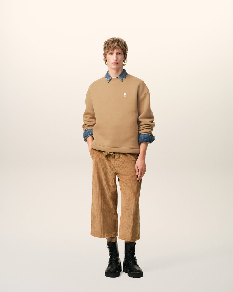 AMI Paris BROWN COTTON AMI DE COEUR SWEATSHIRT outlook