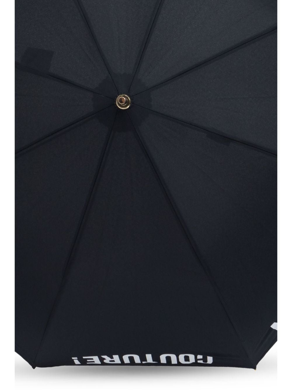 logo-print crook-handle umbrella - 4