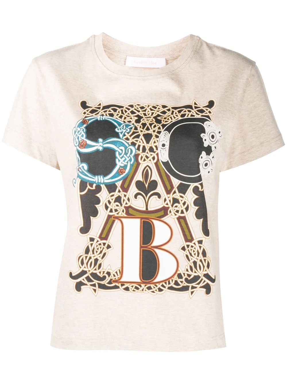 graphic logo print T-shirt - 1