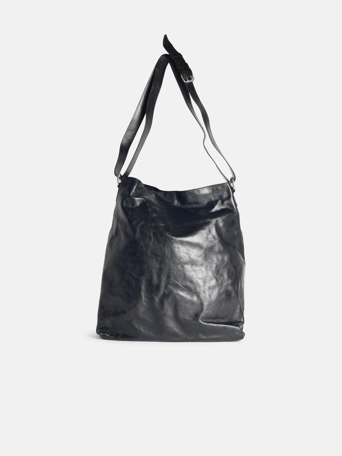 BLACK LEATHER BAG - 3