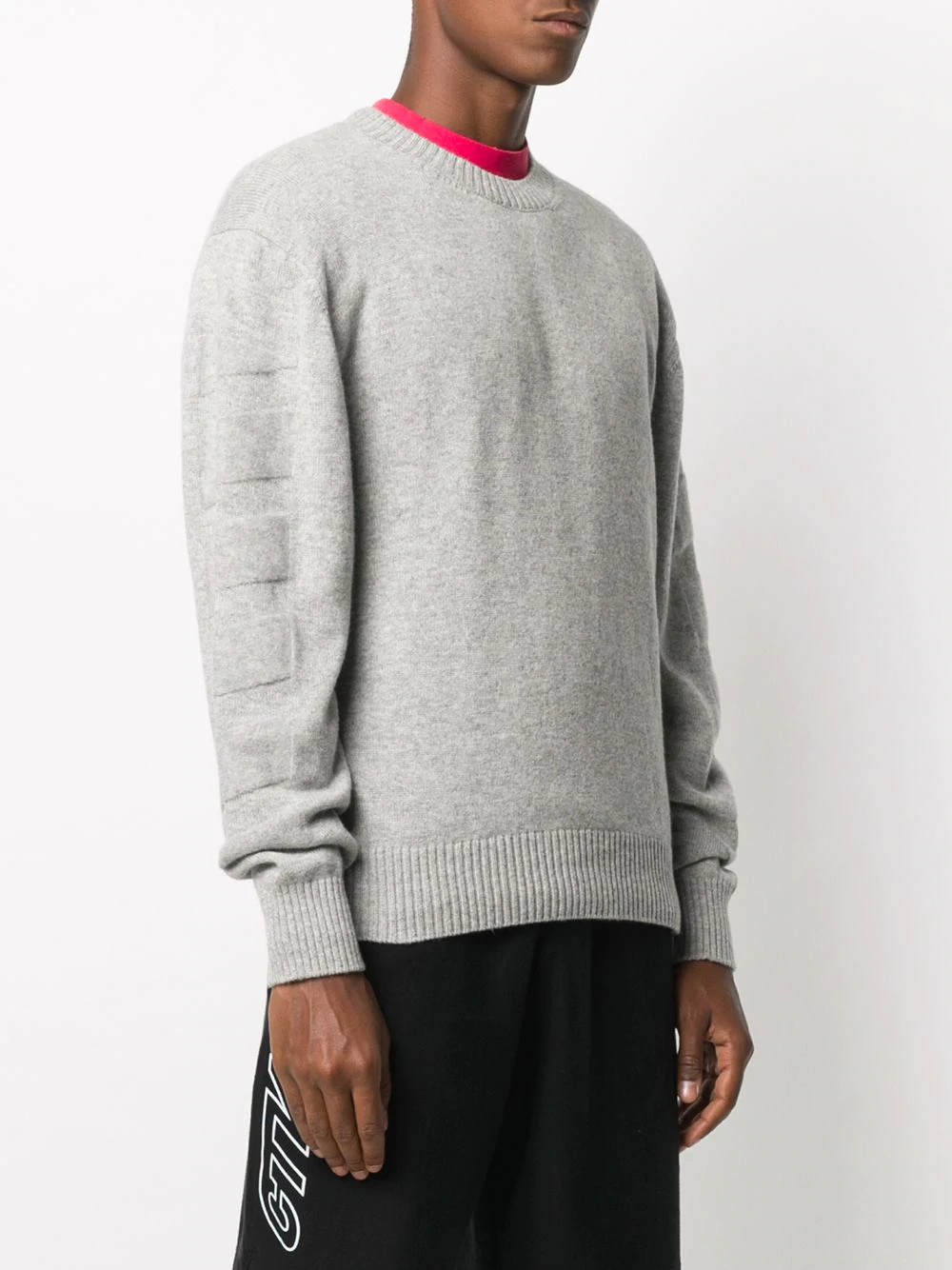 Arrows motif crew-neck jumper - 3