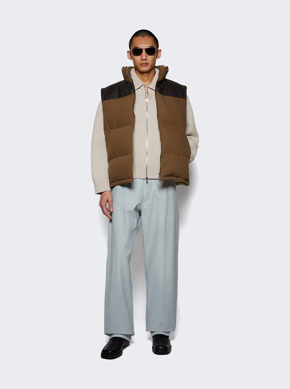 Frosted Poplin Puffer Gilet Liana - 5
