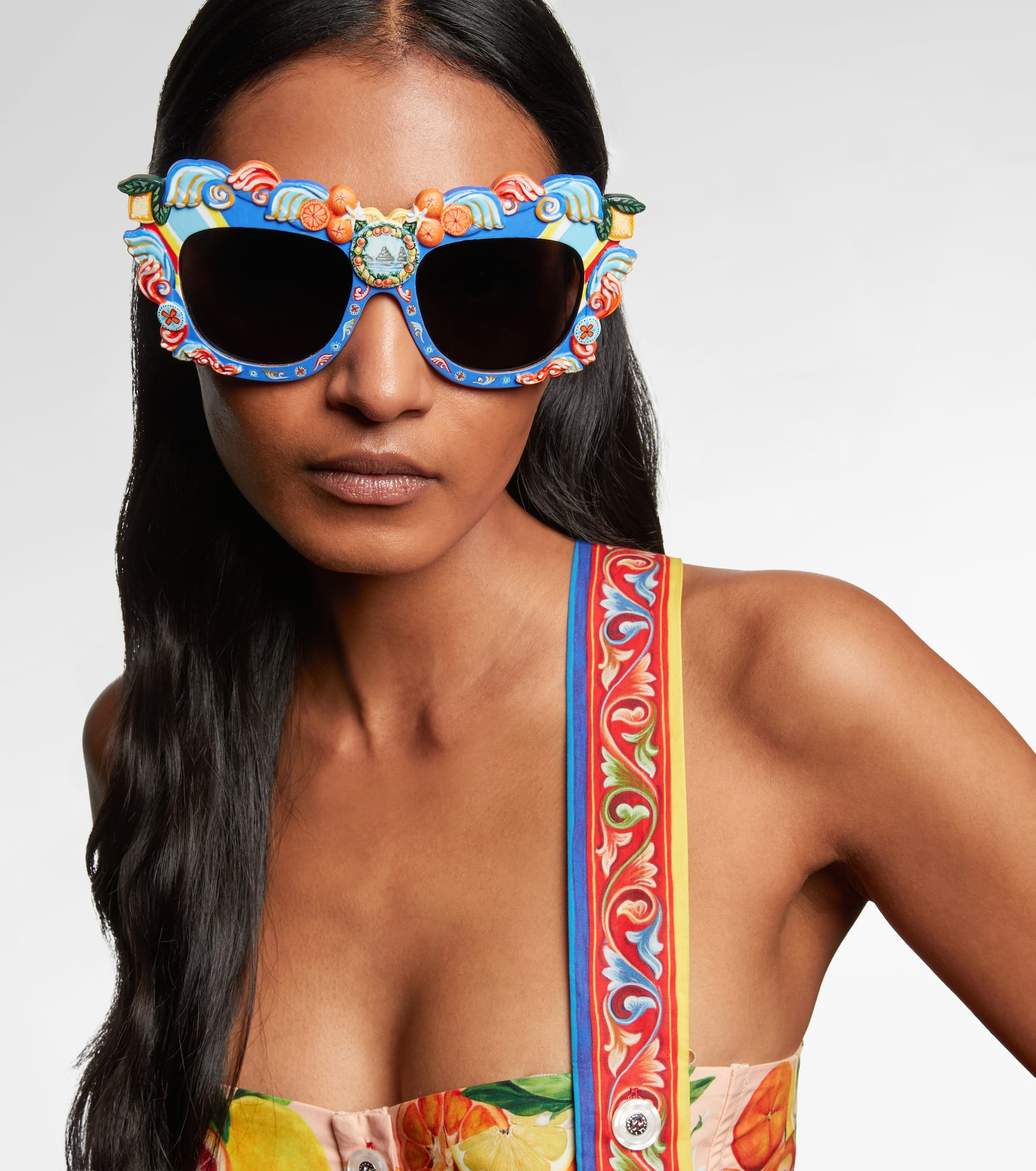 Taormina DG embellished round sunglasses - 3
