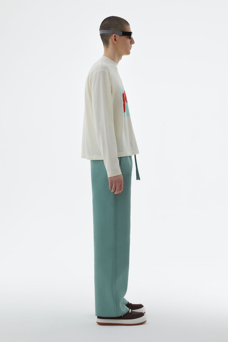 CREAM T-SHIRT WITH FLOWER GRAPHIC 3