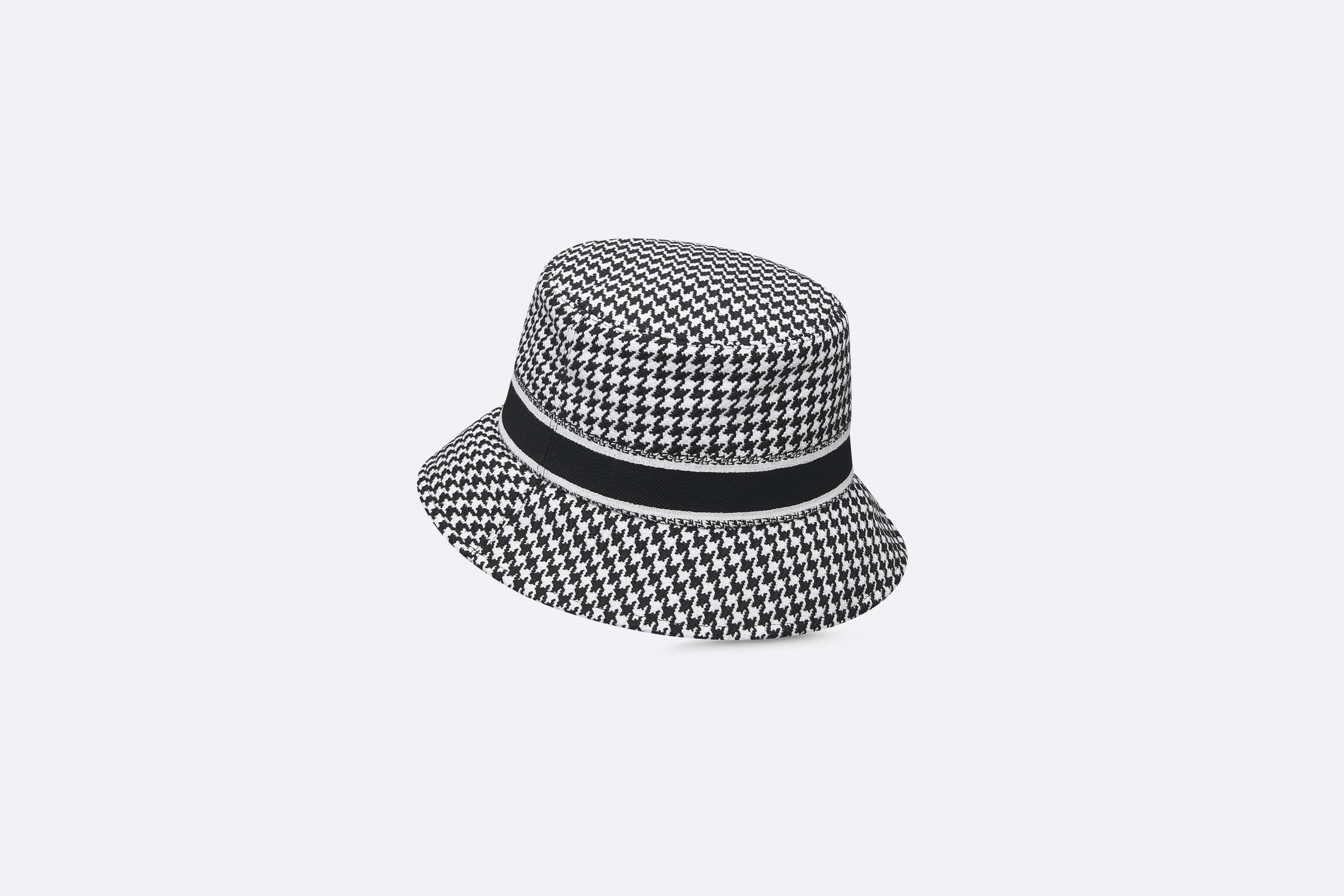 D-Bobby Houndstooth Small Brim Bucket Hat - 4
