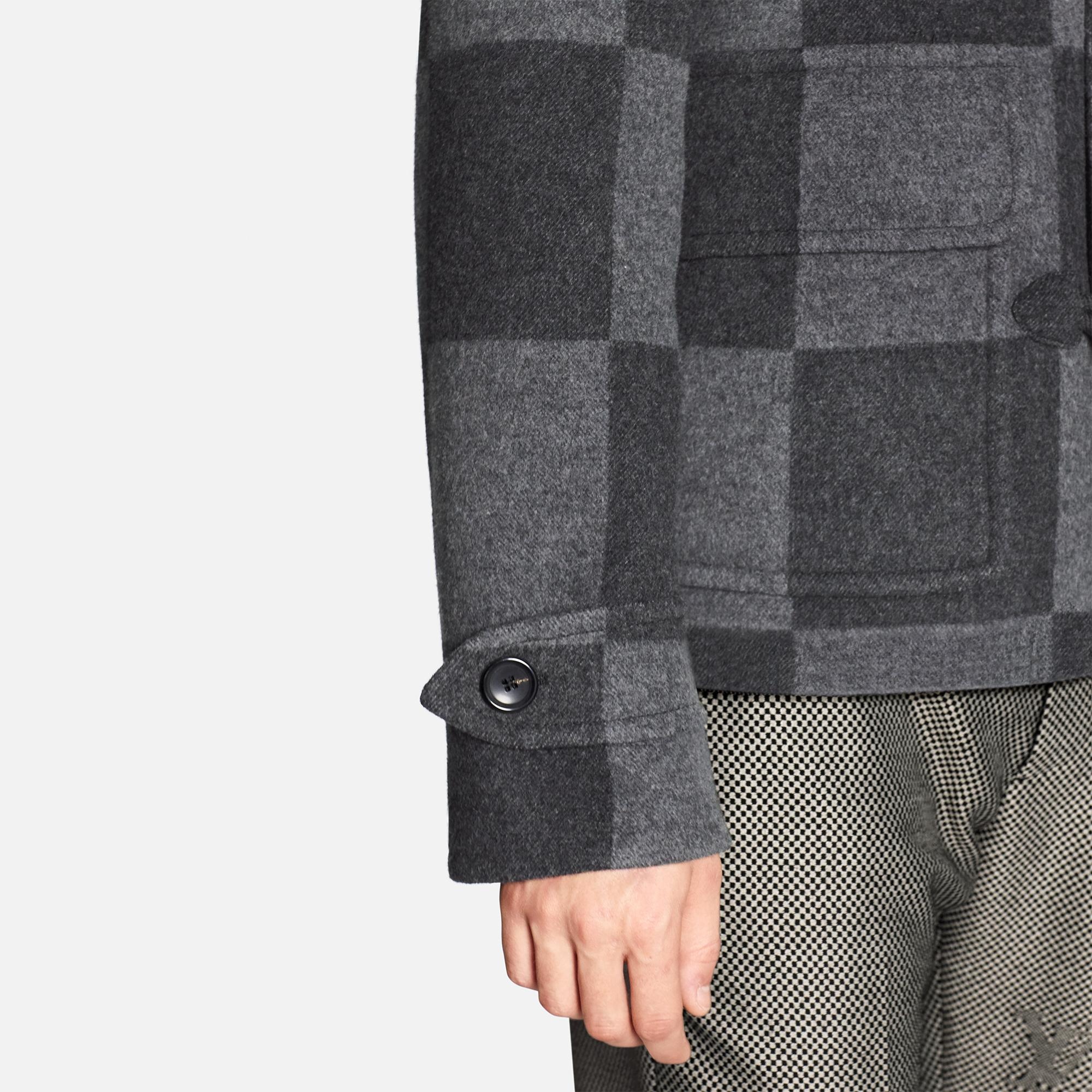 Giant Damier Duffle Coat - 6