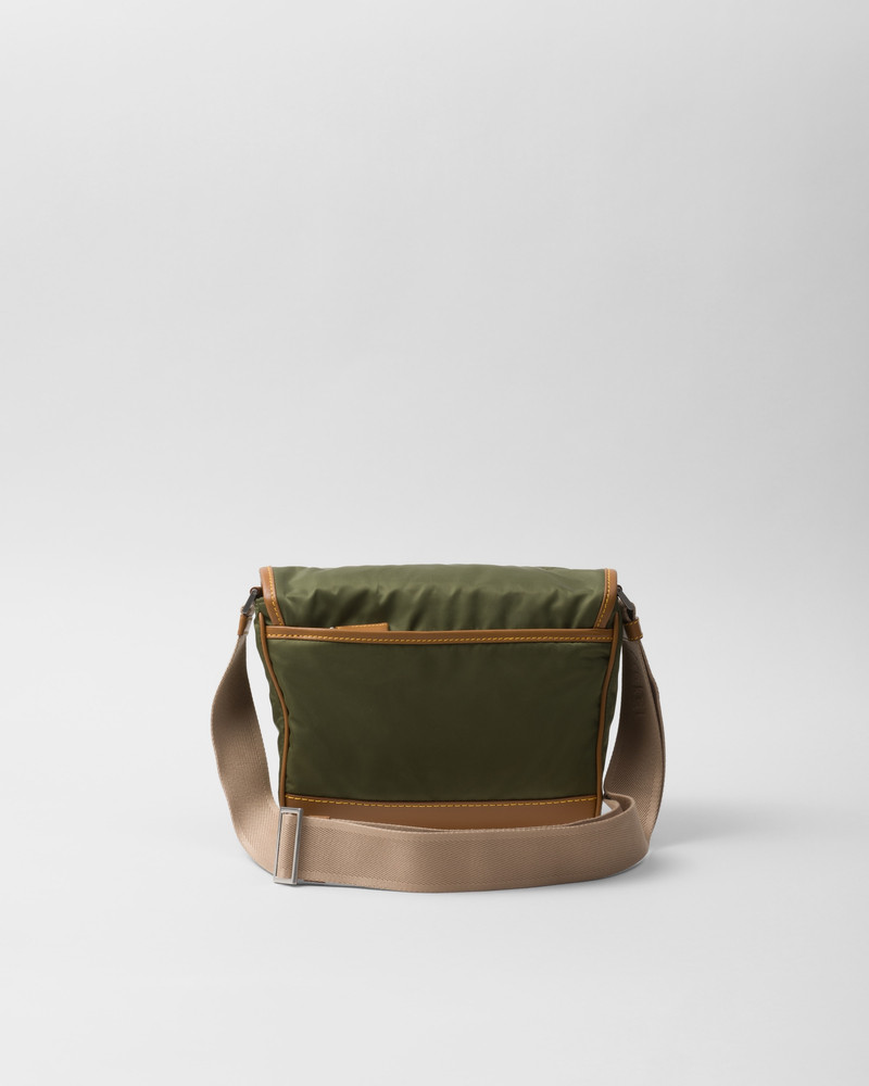 Re-Nylon and leather shoulder bag 3