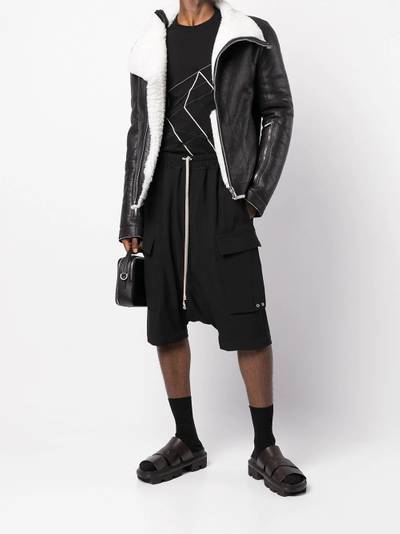 Rick Owens drop-crotch cropped trousers outlook