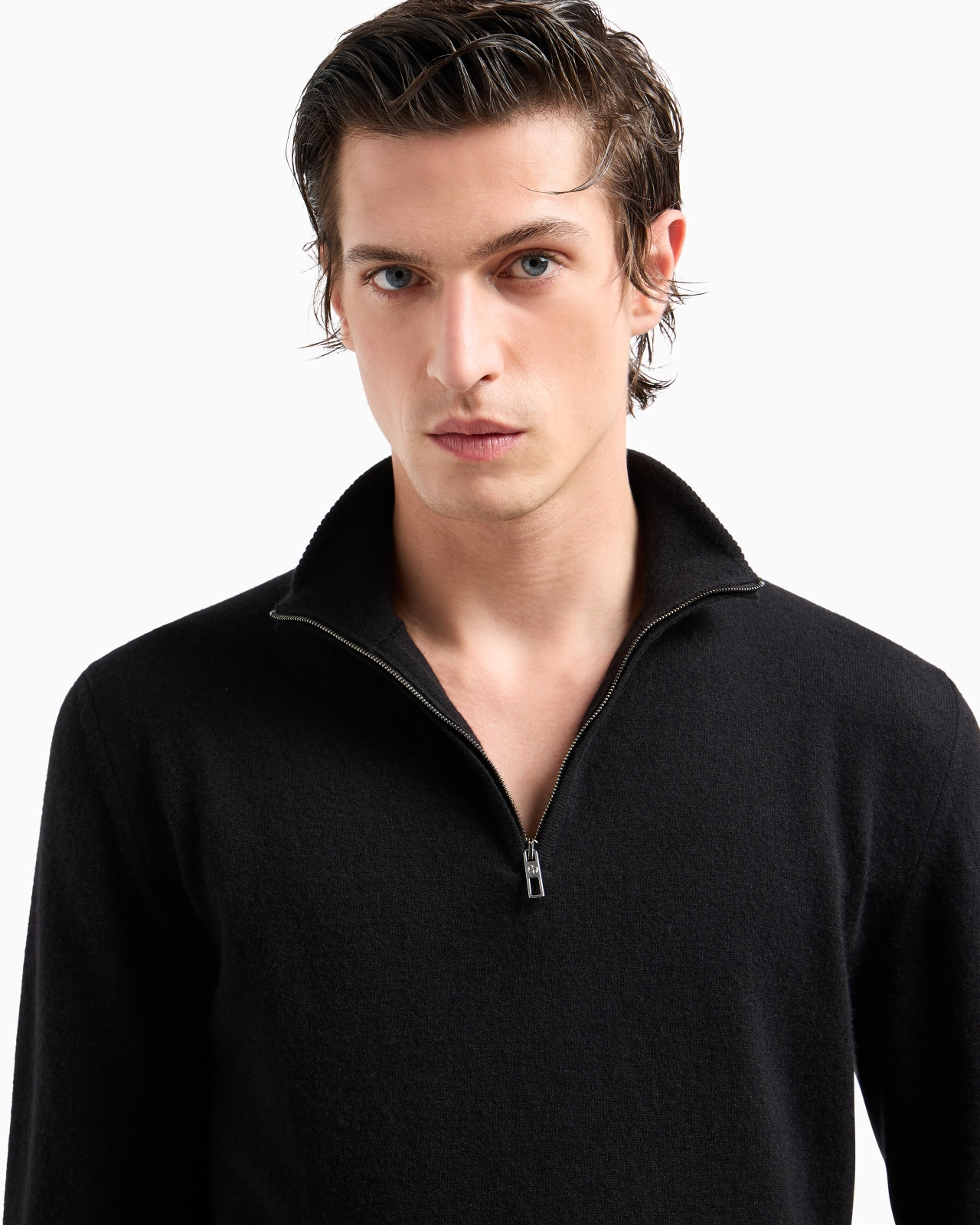CASHMERE MOCK-NECK JUMPER - 5