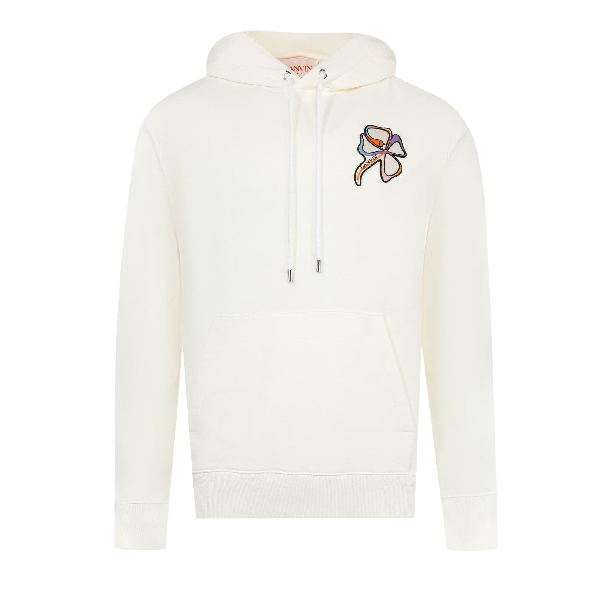 Lanvin Clover Snake Patch Hoodie 'Enamel' - 1