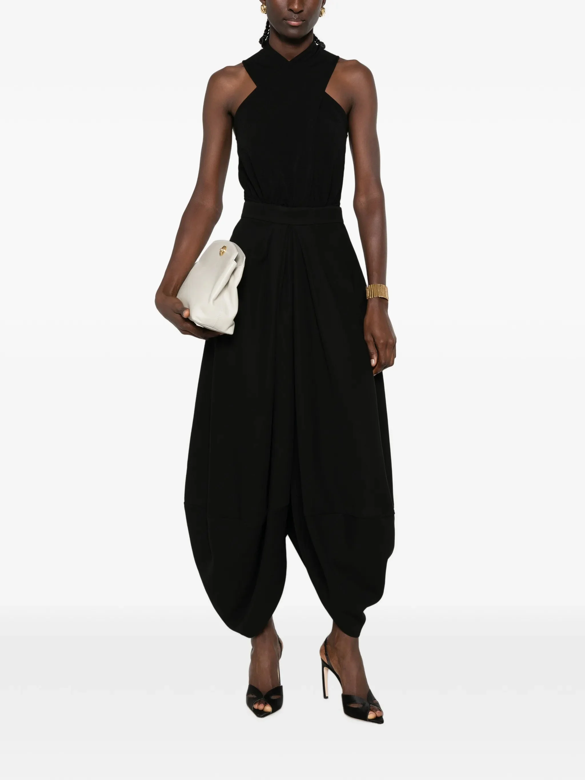 Giorgio Armani Zip-fastening Draped-design Midi Skirt - 1