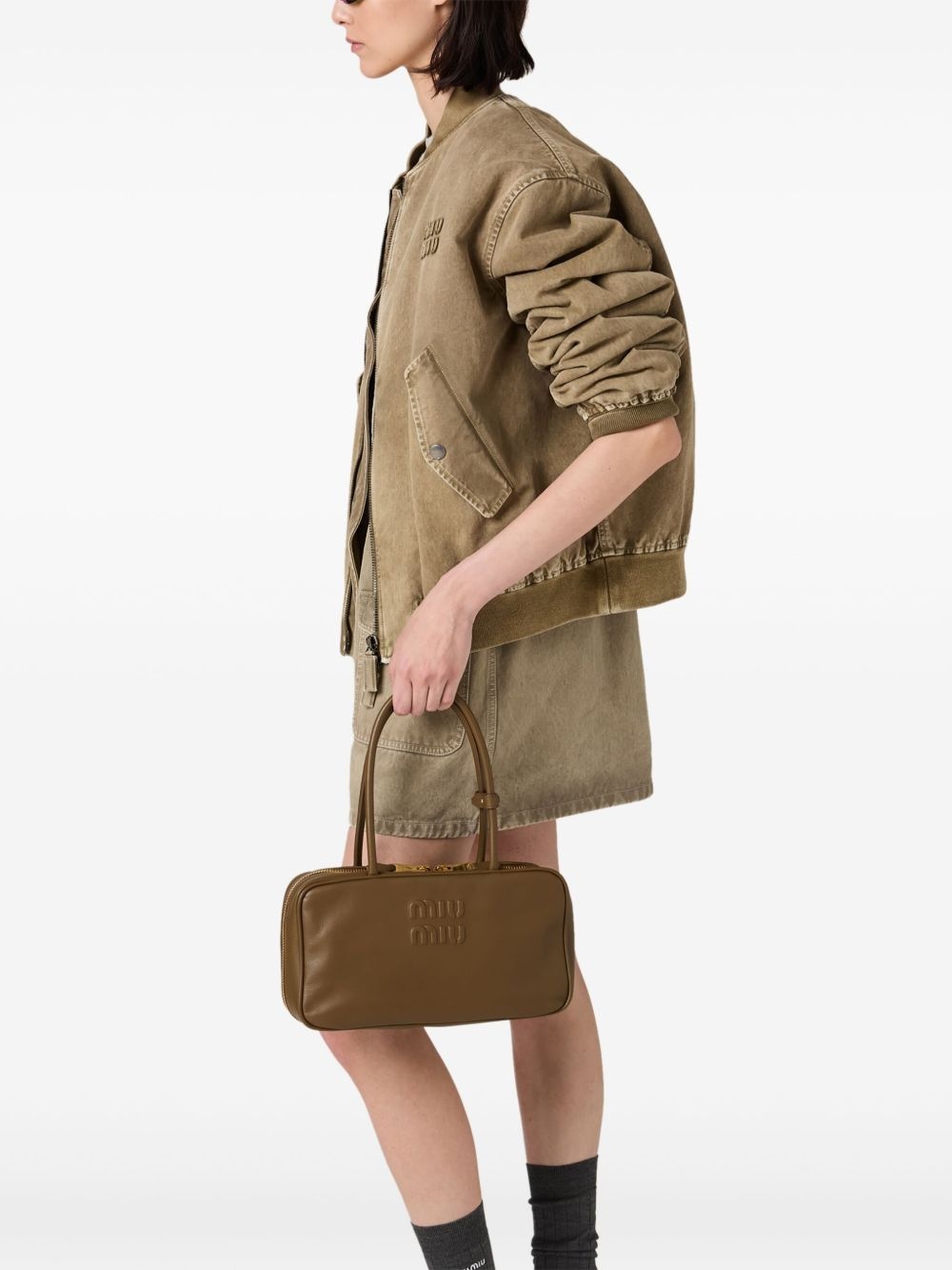 Beau leather top-handle bag - 2