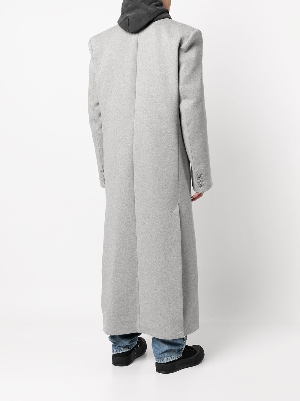 oversized single-breasted coat - 5