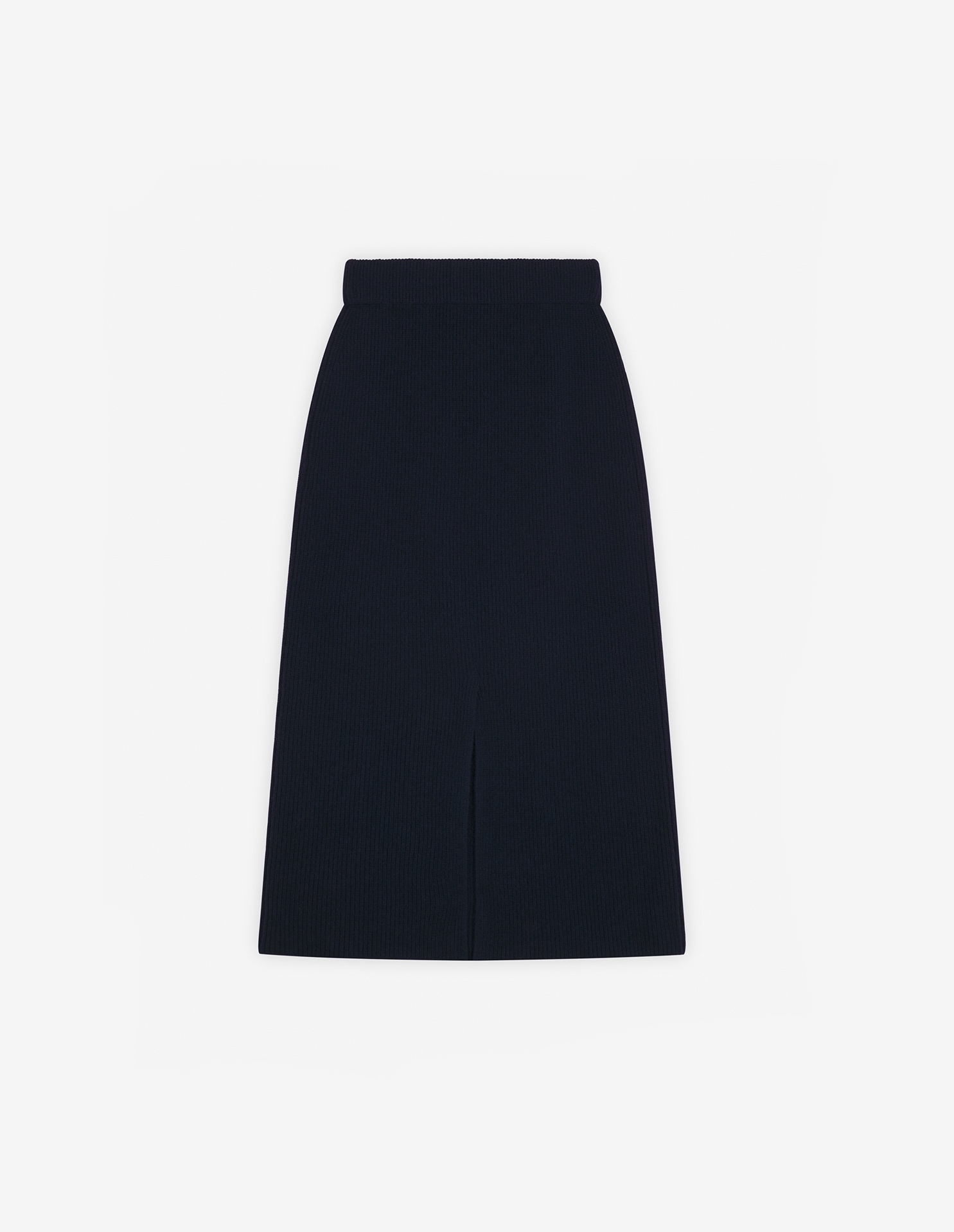 BOLD FOX HEAD PATCH LONG RIBBED SKIRT - 6