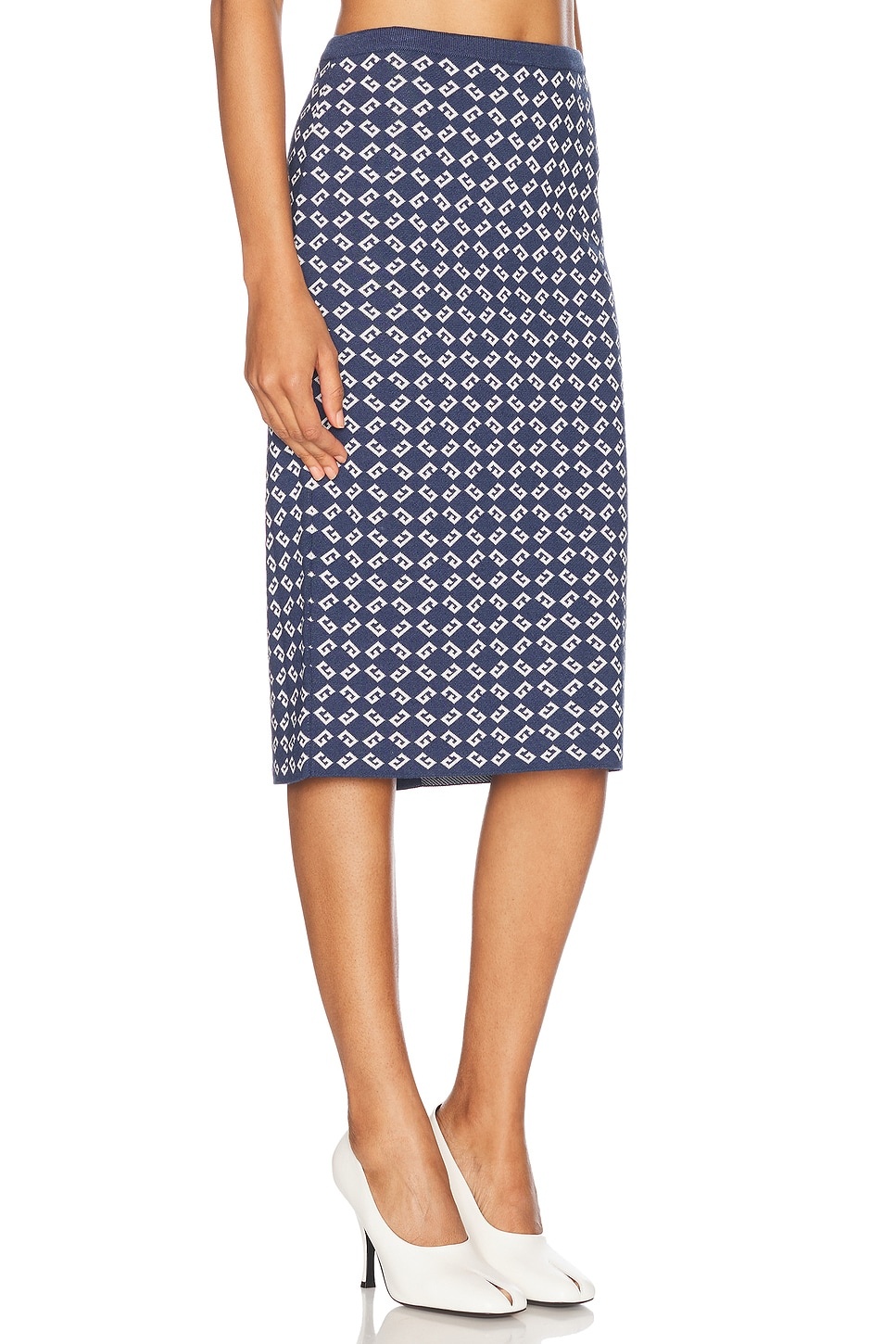 High Waist Midi Skirt - 2