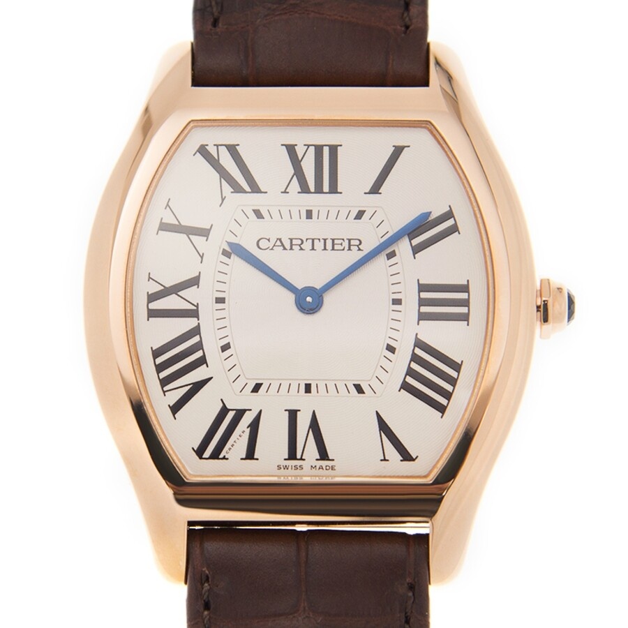 Cartier Tortue Silver Dial 18K Pink Gold Men's Large Watch WGTO0002 - 2