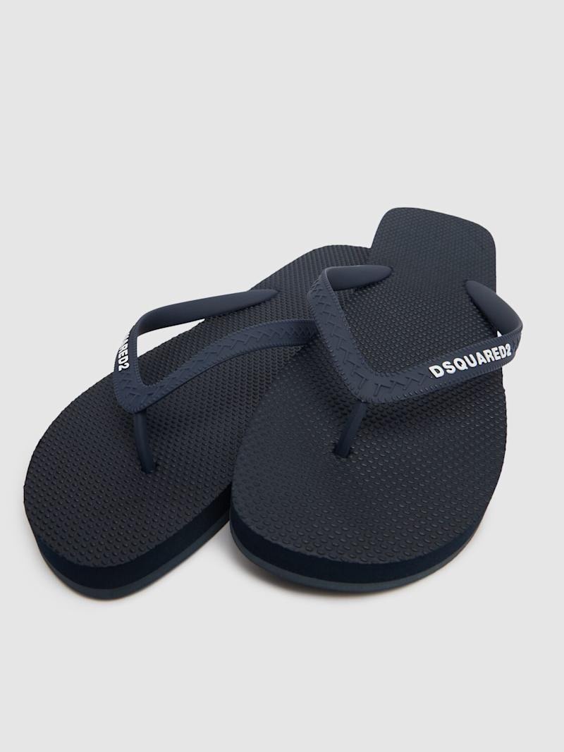 DSQUARED2 Logo rubber flip flops | REVERSIBLE