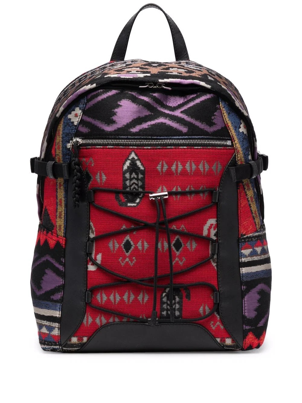 abstract-print backpack - 1