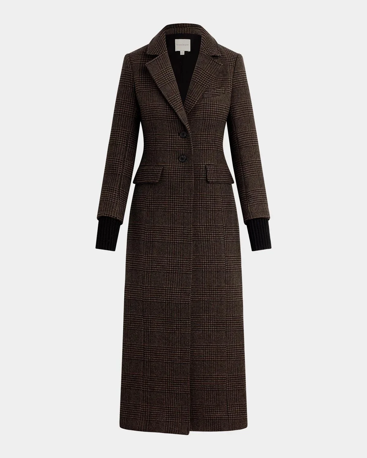 The City Houndstooth Plaid Coat - 1