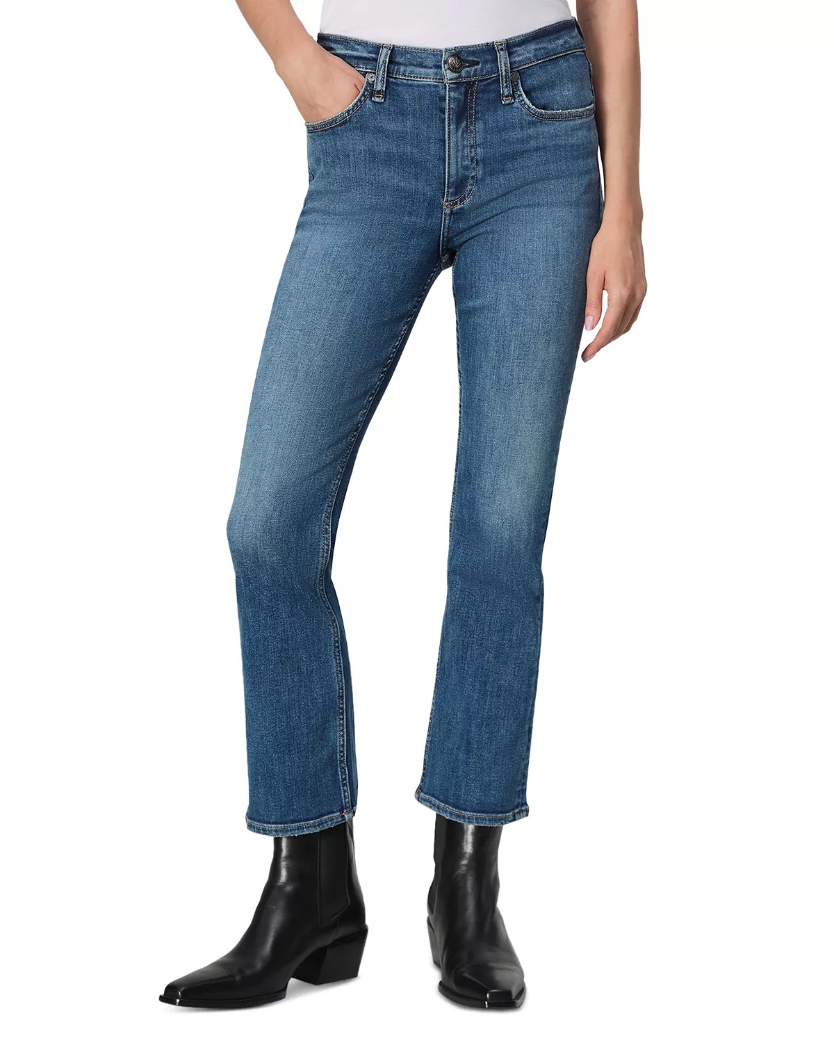 Flexi Peyton Mid Rise Bootcut Jeans in Willow - 1