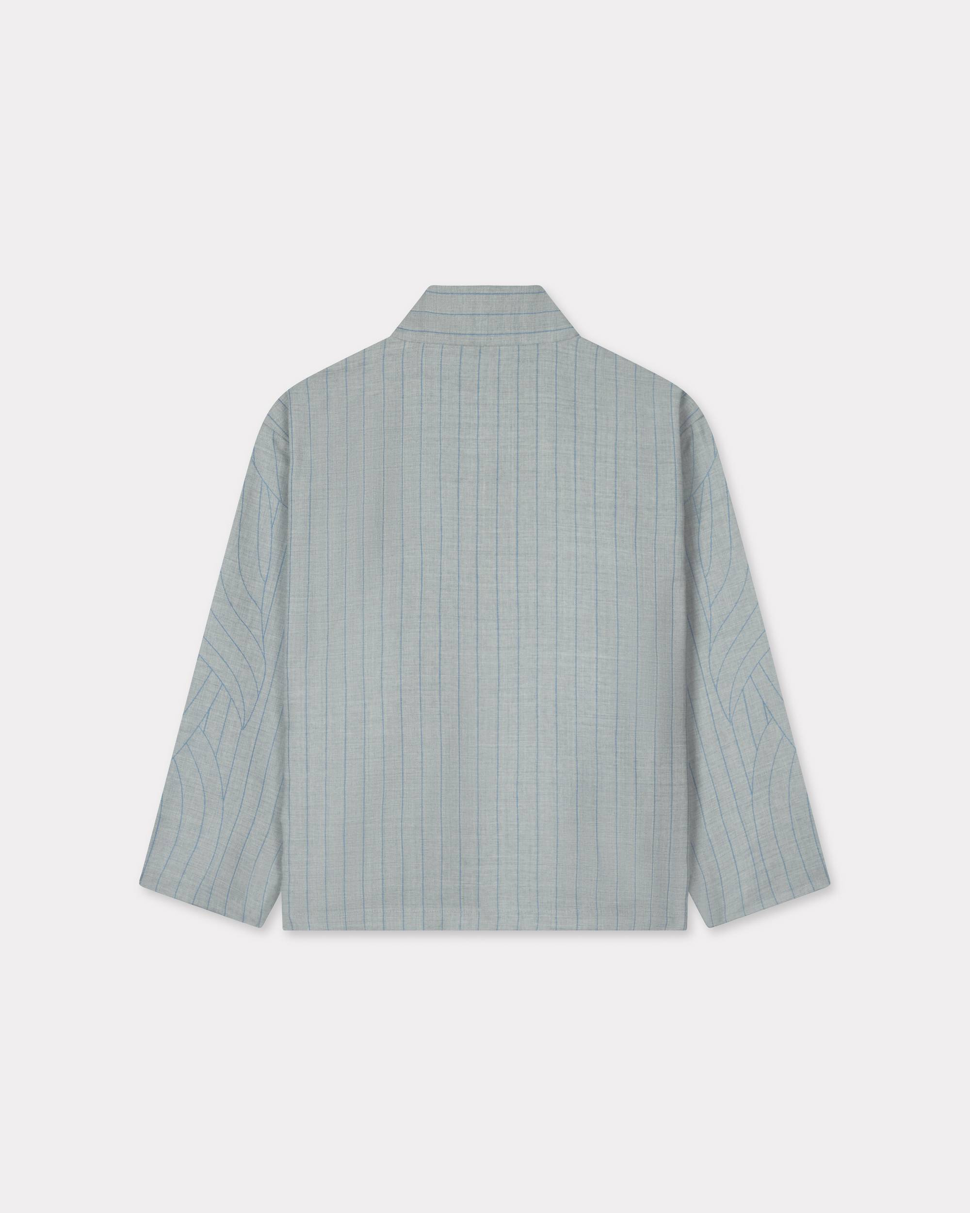 'KENZO Leaf Stripe' kimono jacket in wool jacquard - 2