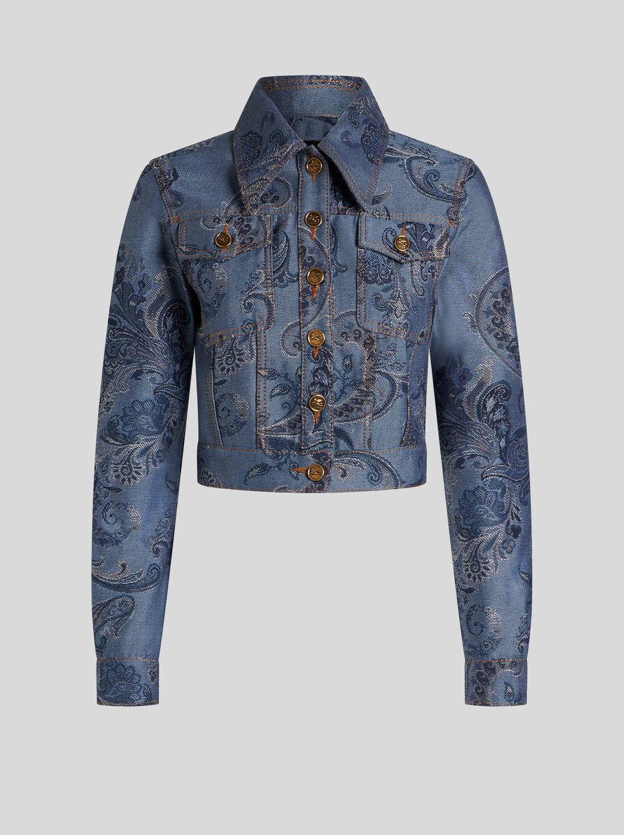 DENIM JACQUARD JACKET - 1