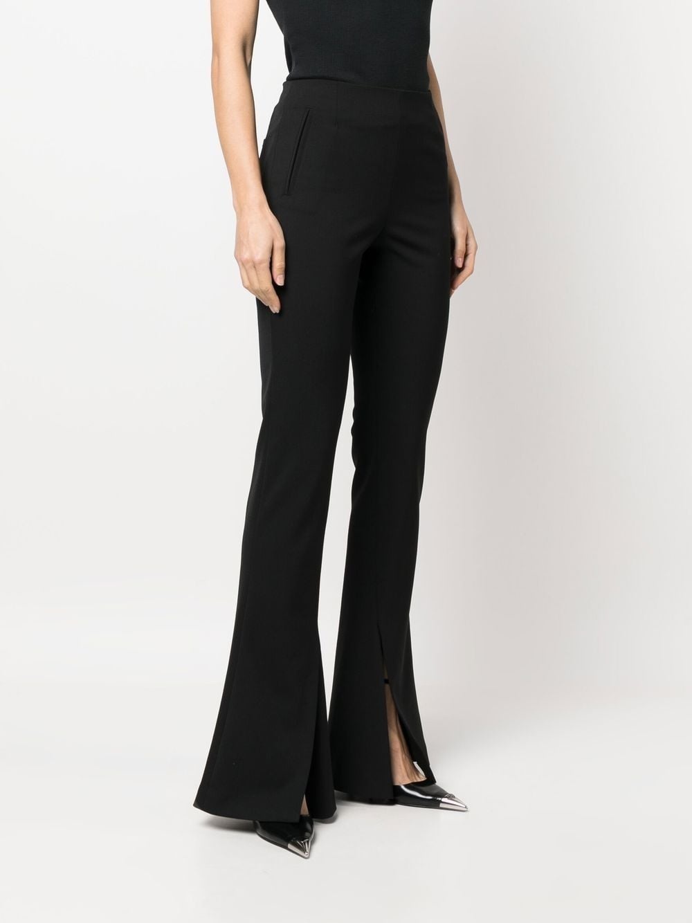 high-waisted split trousers - 3
