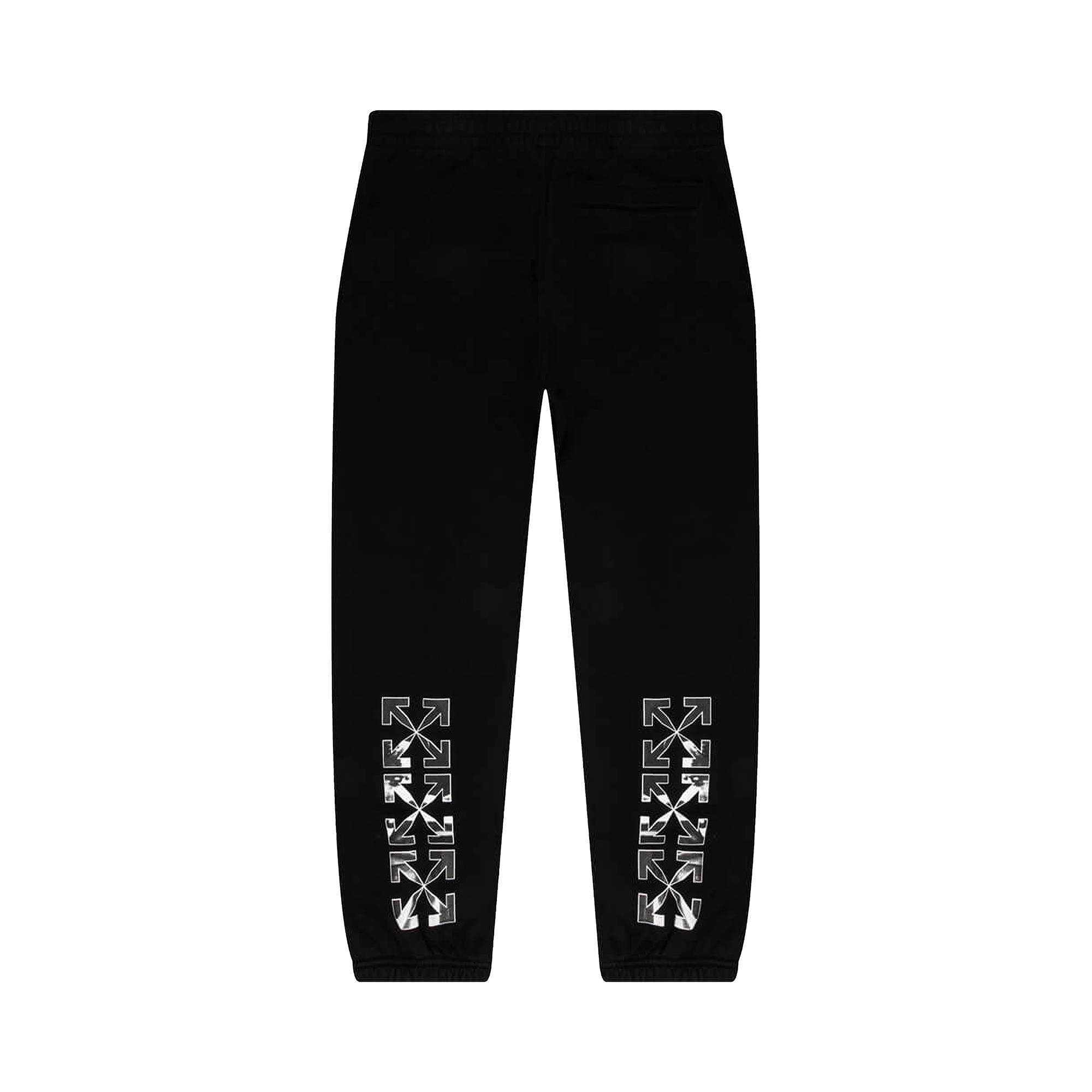 Off-White Caravaggio Arrow Slim Sweatpant 'Black/White' - 2