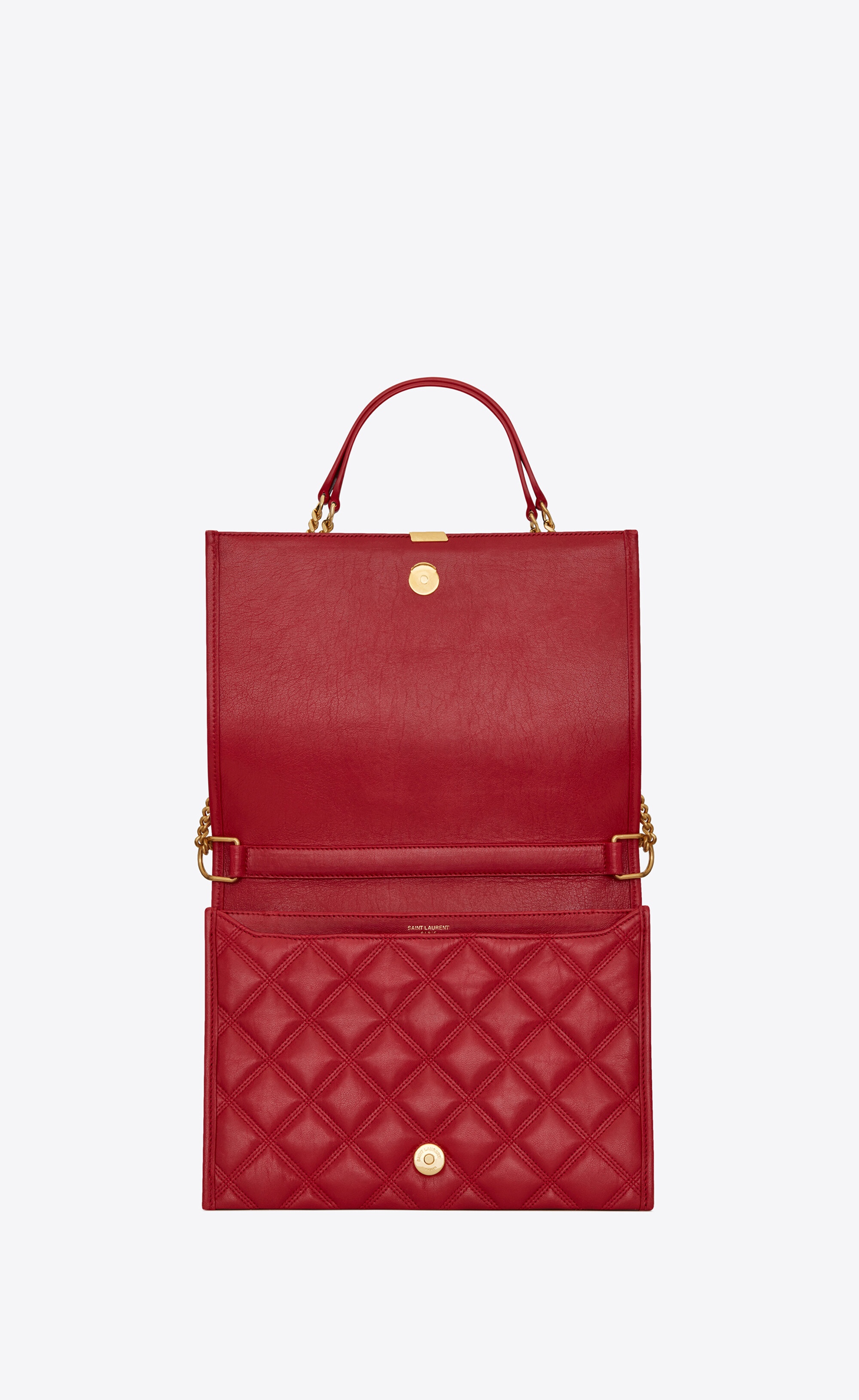 becky small chain bag in quilted lambskin - 5