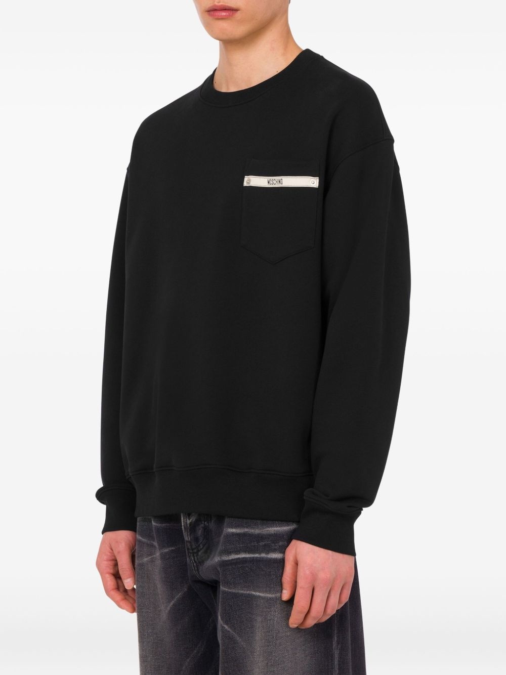 pocket-detail sweatshirt - 3