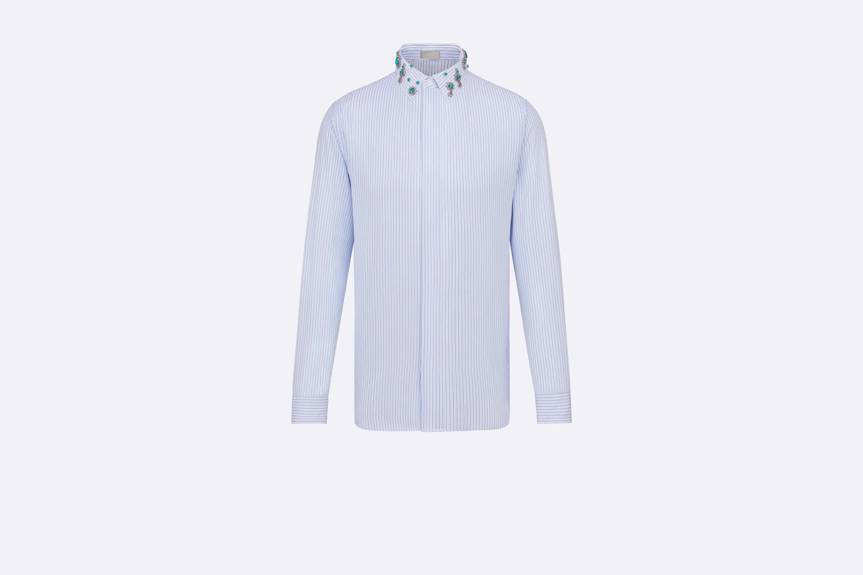 Cabochon Collar Shirt - 1