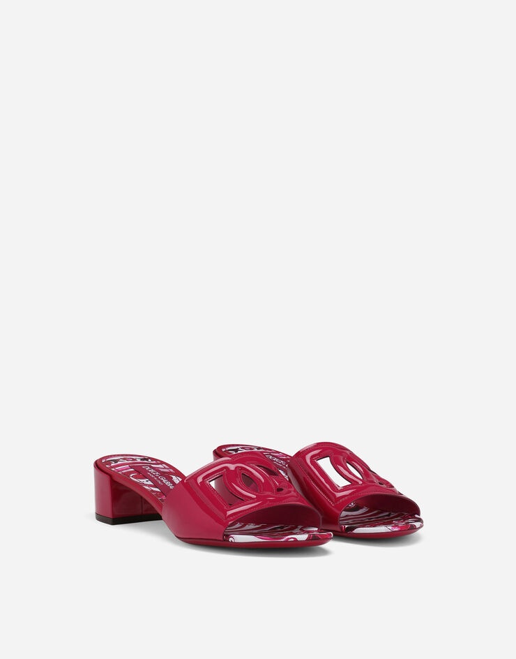 Patent leather DG mules with cut-out - 2
