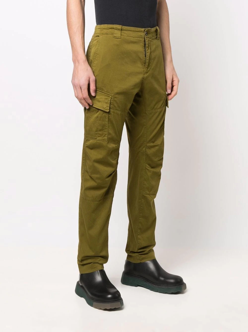 Lens-detail cargo trousers - 3