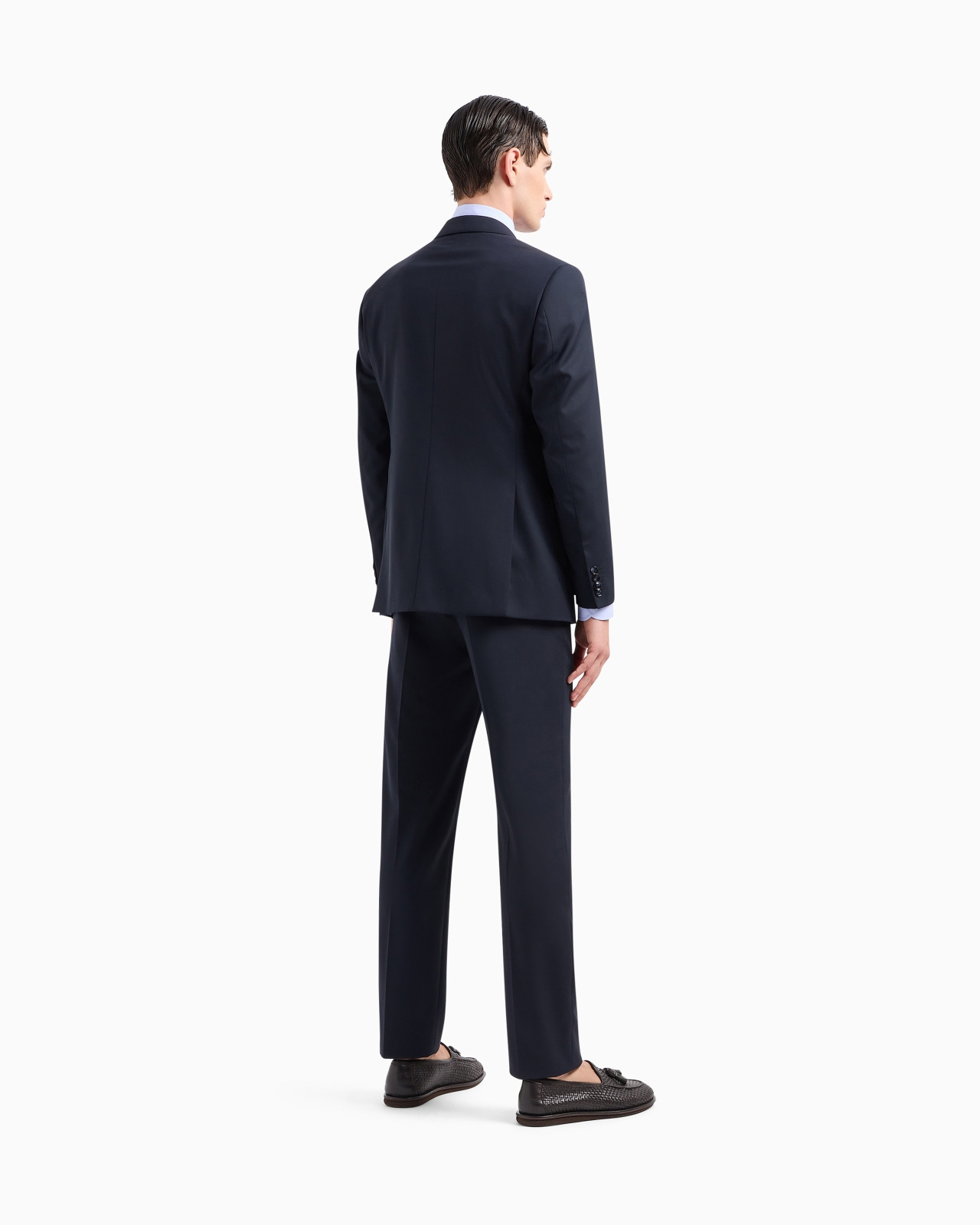 Single-breasted Soft line suit in virgin wool - 3