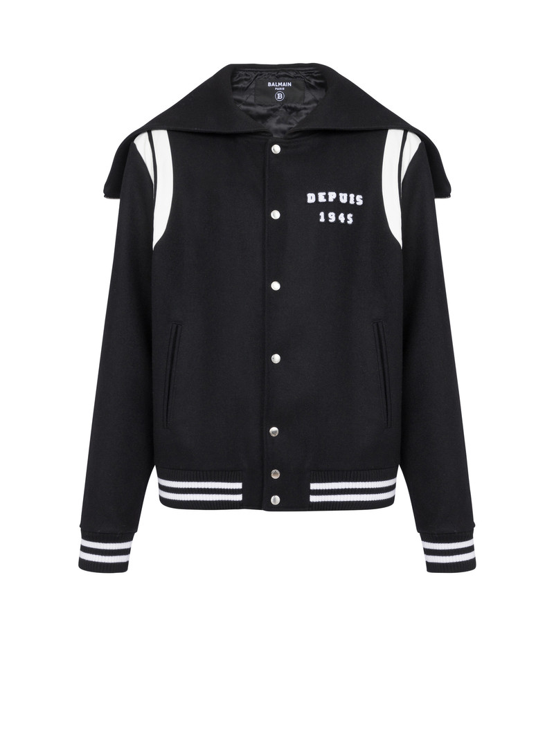 Hooded wool teddy jacket 1