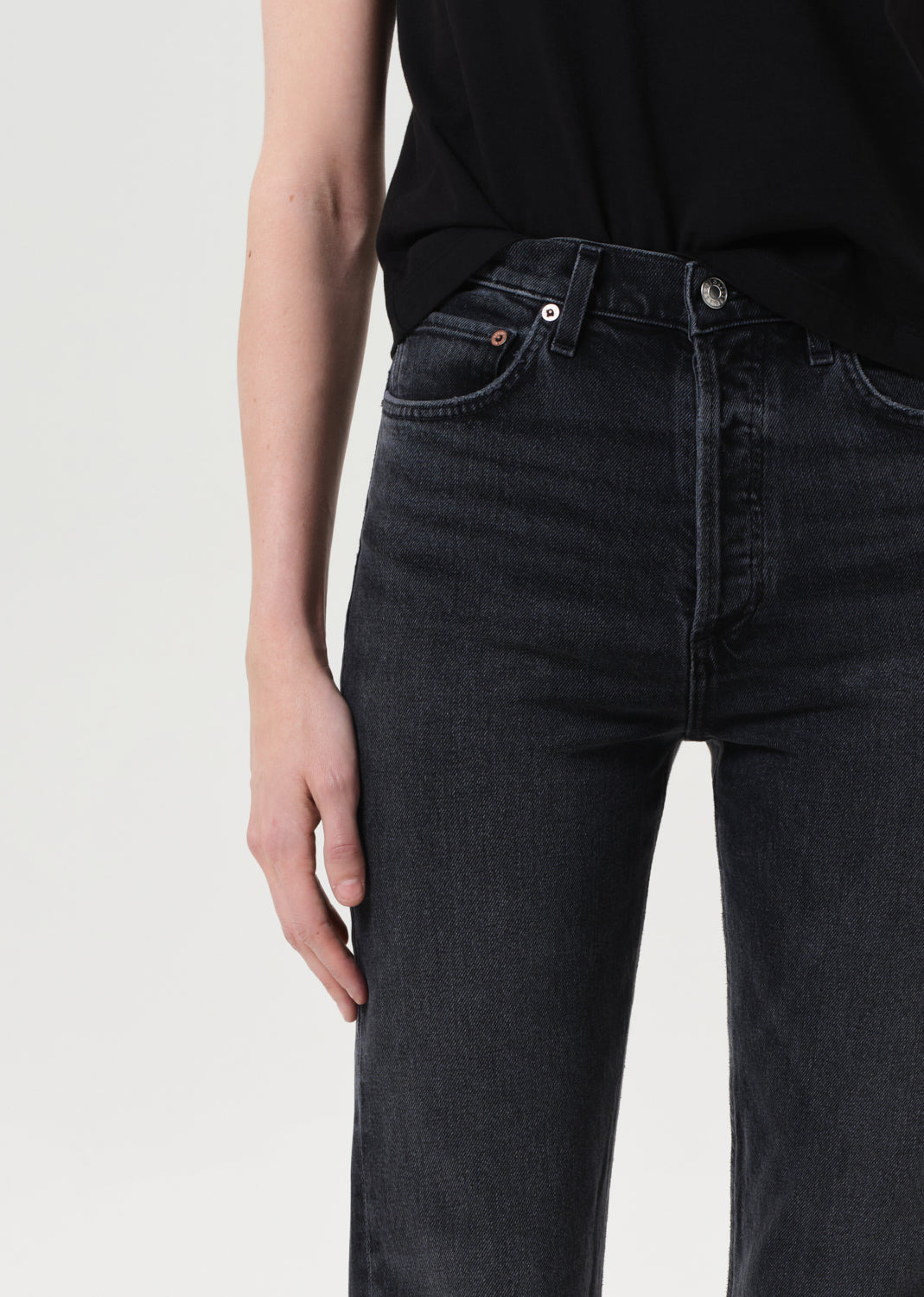 90'S PINCH WAIST HIGH RISE STRAIGHT LONG (COMFORT STRETCH) IN RADIUS - 5