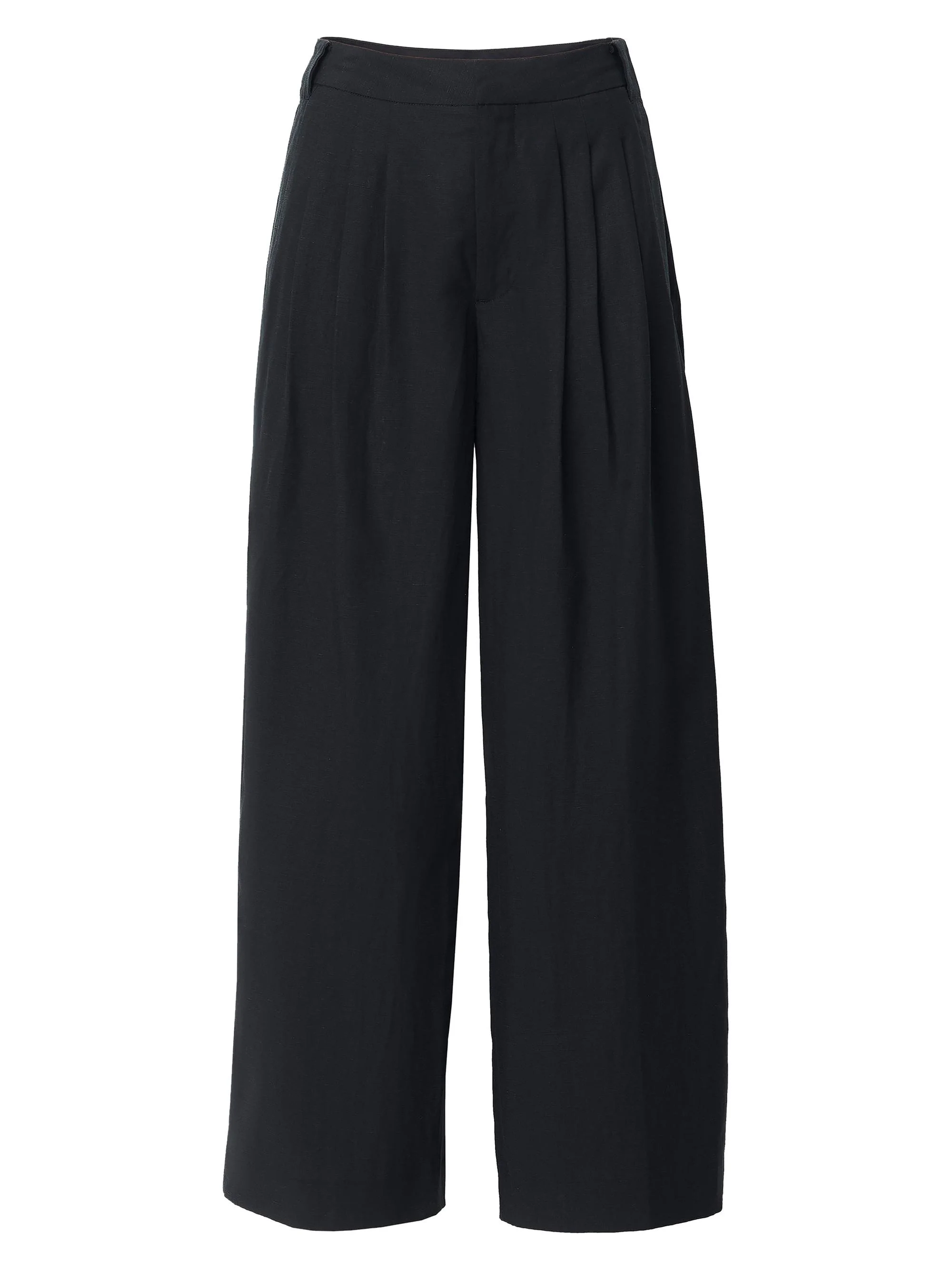 Women's Chappell Pleated Pants - Black - 1