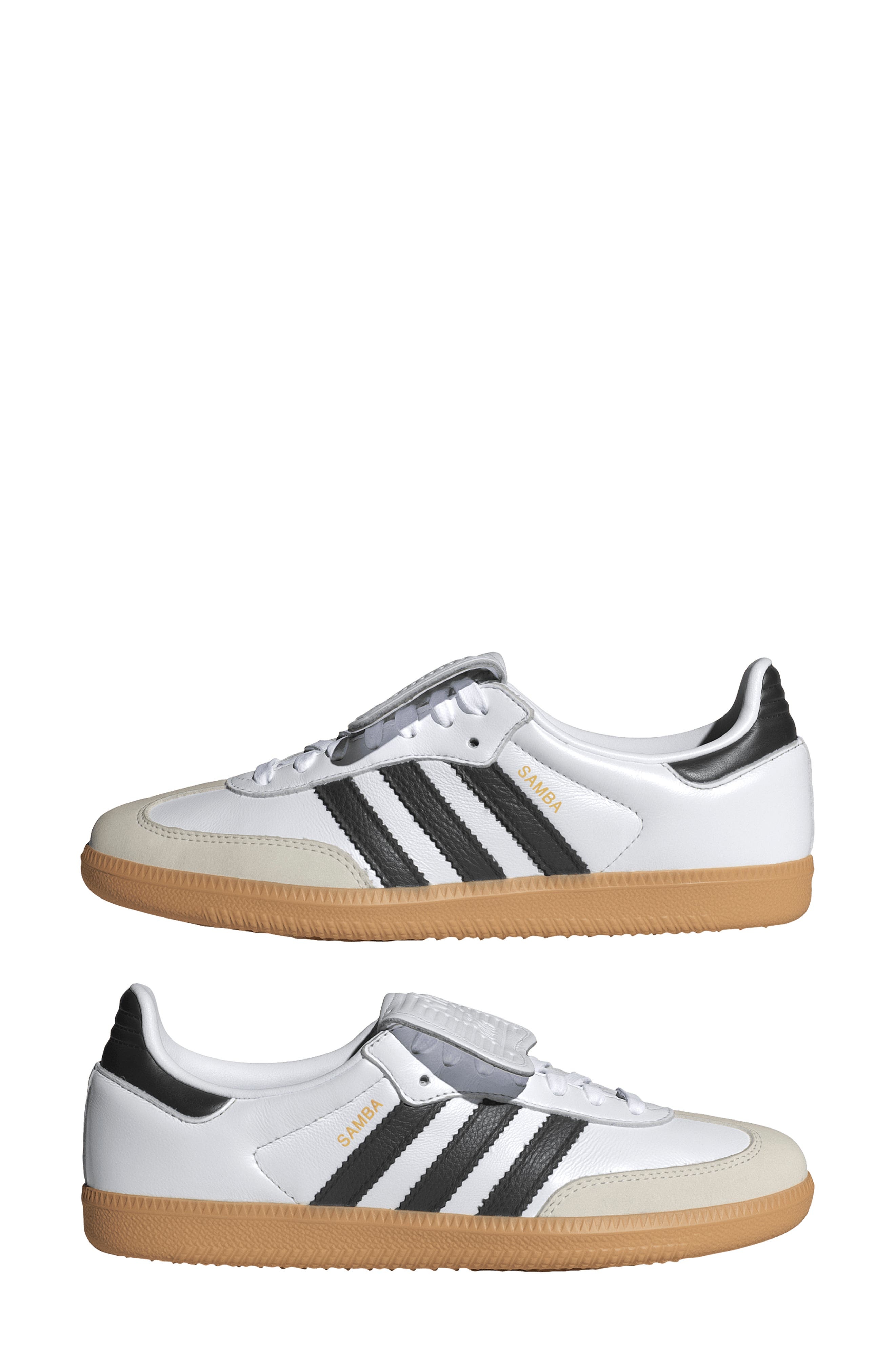 adidas Samba LT Sneaker in White/Black/Gold Metallic at Nordstrom - 9